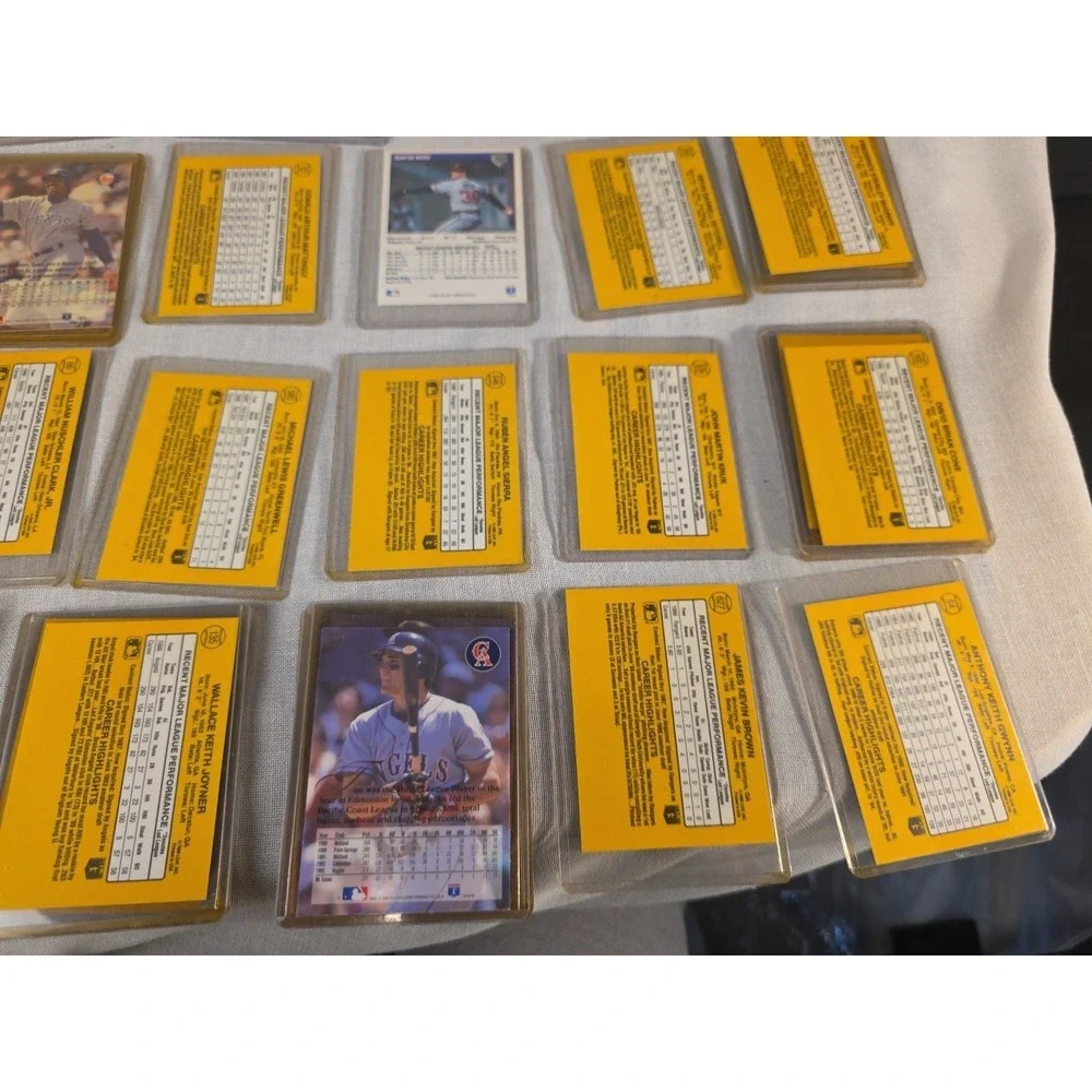 Donruss And Flair Baseball Cards In Penny Sleeve Top Loaders. Very Good...